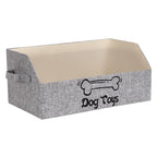 Portable Pet Toy Storage Box Foldable Organizer Snack Bag Pet Accessories Holder - Cat
