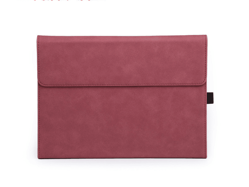 Premium Leather Case Cover Protector For Microsoft Surface Pro 8 - Red