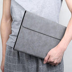 Premium Leather Case Cover Protector For Microsoft Surface Pro 8 - Light Grey