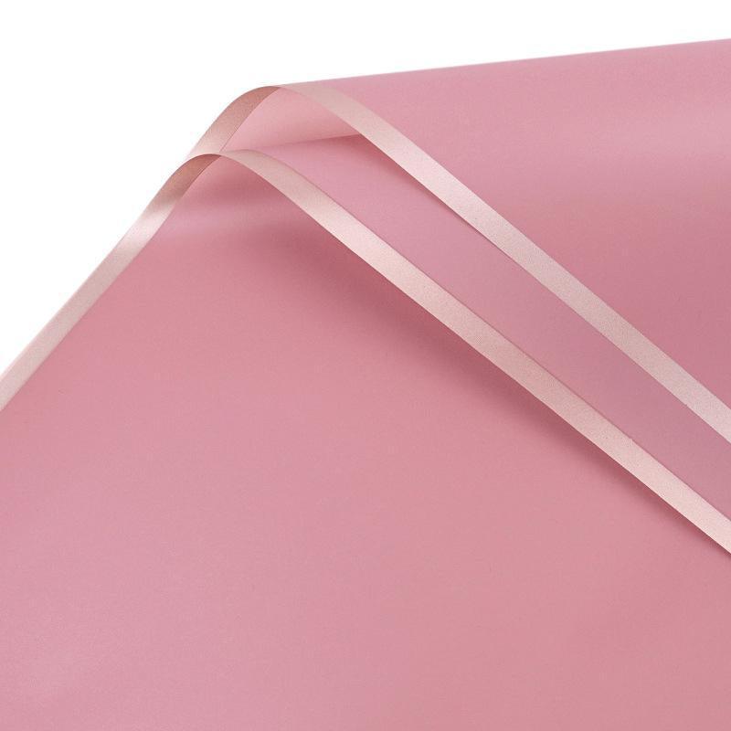 100PCS Waterproof Flower Gift Wrapping Paper Florist Bouquet Craft Packaging - Pink