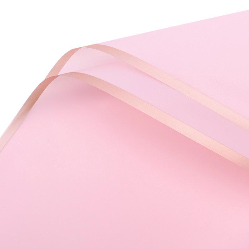 100PCS Waterproof Flower Gift Wrapping Paper Florist Bouquet Craft Packaging - Pink