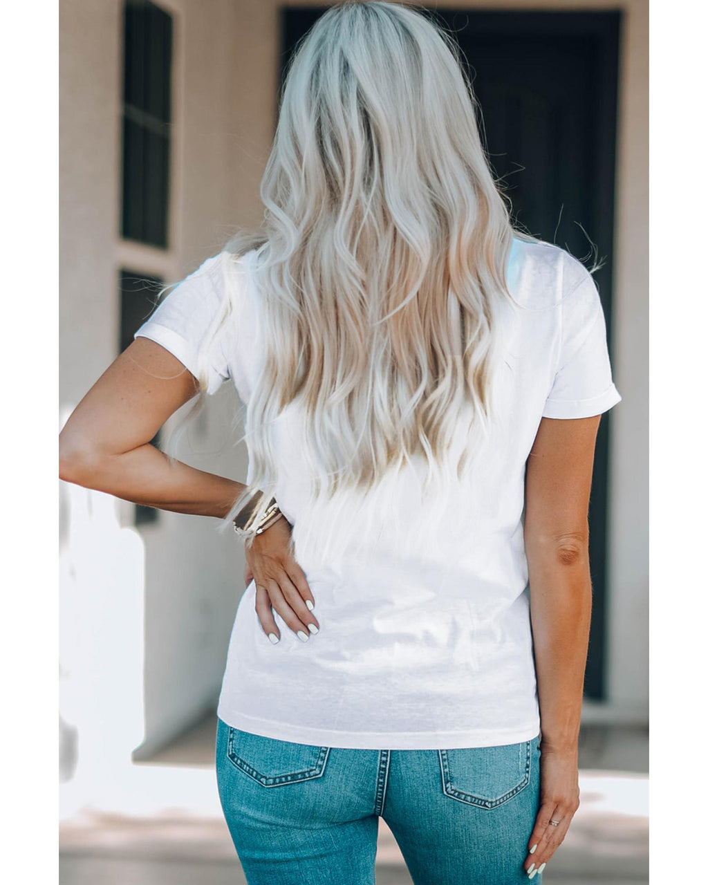 White Spooky Babe Bat Print Halloween Crewneck T Shirt - M