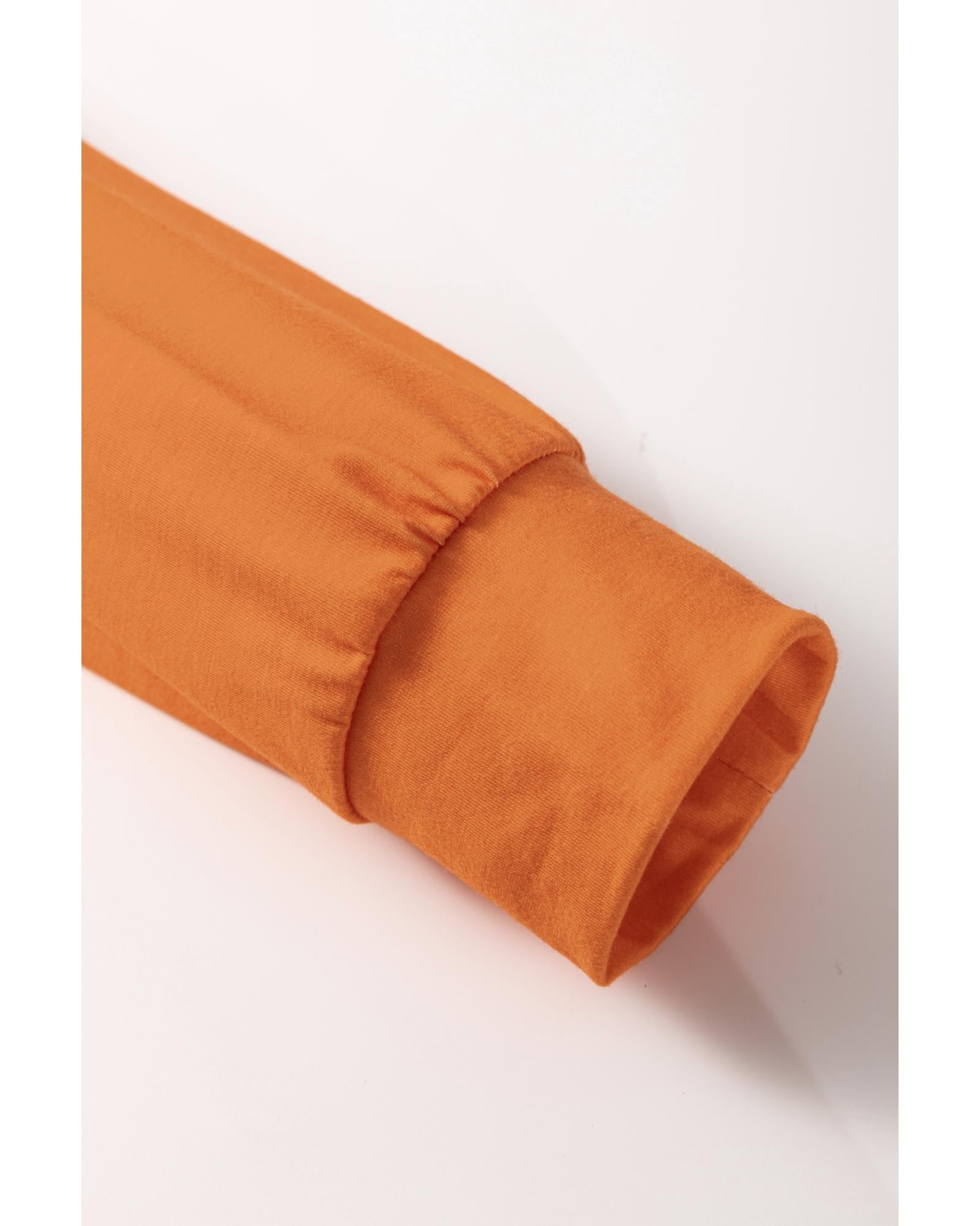 Gold Flame It's Fall Yall Halloween Pumpkin Graphic Bleached Top - M