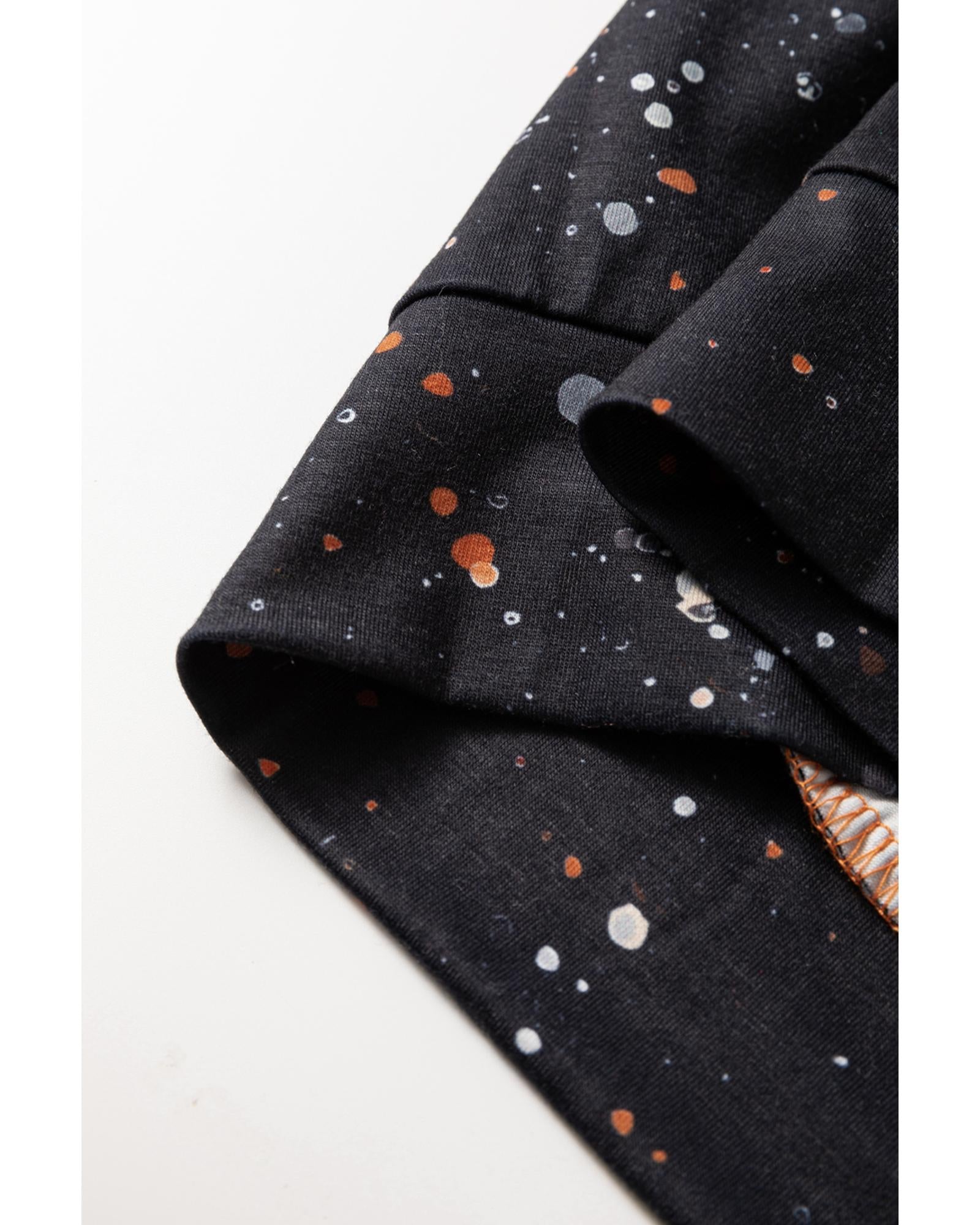 Gold Flame It's Fall Yall Halloween Pumpkin Graphic Bleached Top - S