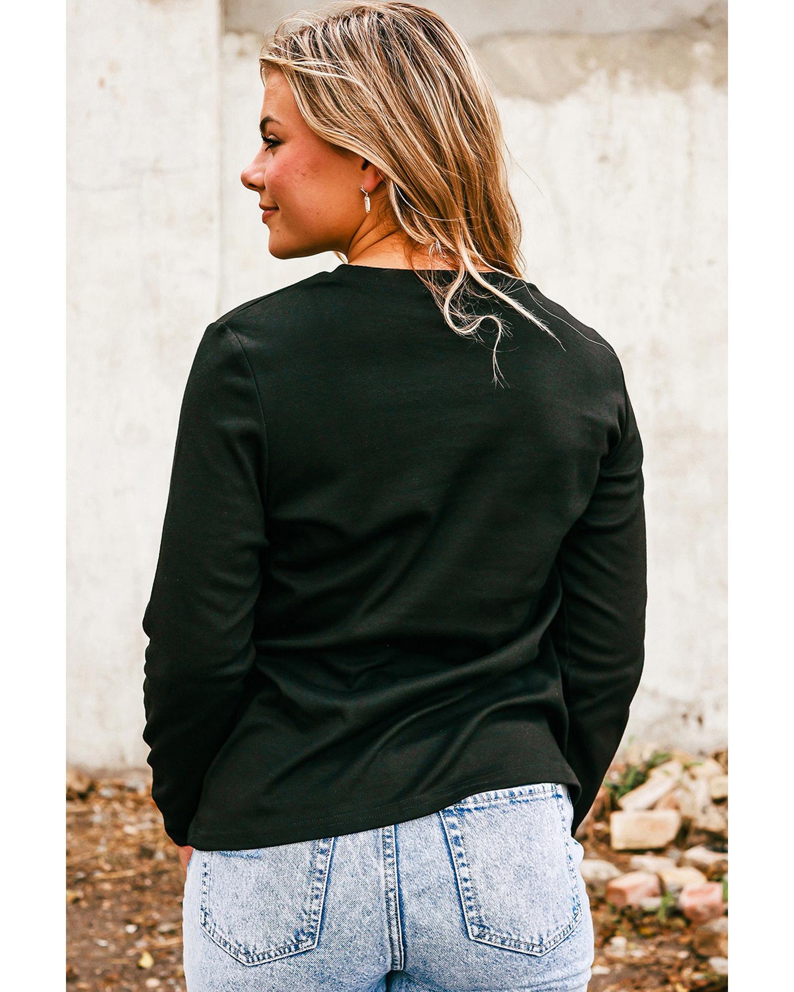 Black Halloween stay Spooky Graphic Sweatshirt - M