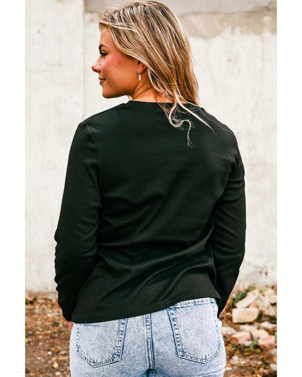 Black Halloween stay Spooky Graphic Sweatshirt - S