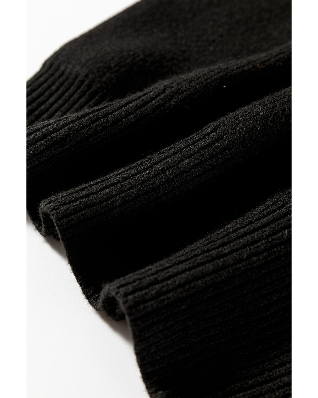 Black Halloween Pumpkin Face Pattern Drop Shoulder Sweater - M