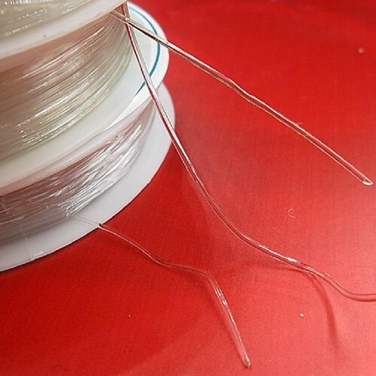 5 Piece Clear Elastic Fishing Line For Diy Jewelry Bead Making And Crafts 0.5Mm