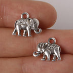24 Antique Elephant Charms For Diy Crafts