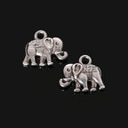24 Antique Elephant Charms For Diy Crafts