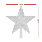Jingle Jollys Christmas Tree Topper Star RGB LED Xmas Decor 80 Modes APP Control