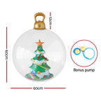 Jingle Jollys Christmas Inflatable Ball 60cm Tree Decoration Giant Bauble Clear