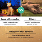 Jingle Jollys Christmas Inflatable Reindeer 5M Illuminated Decorations