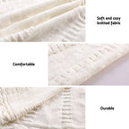 Jingle Jollys Christmas Tree Skirt 120cm Knitted Xmas Tree Ornaments Decor Beige