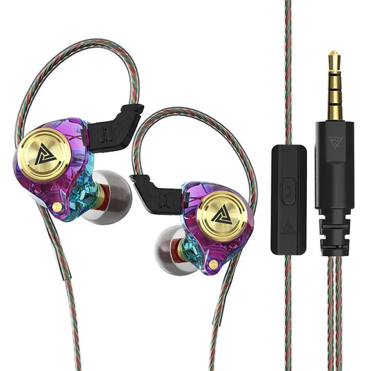 AK3 Wired In-Ear Monitor Earphone with Microphone HiFi Music Monitor Bass Headphone