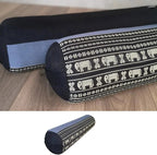 Yoga Bolsters Block Meditation Round Cushion Natural Kapok Filled BlueEle