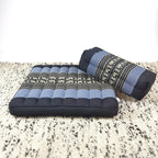 Meditation Cushion + Seating Block Set Blue Elephant