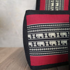Oblong Meditation Cushion/ Yoga Bolster Prop Kapok Filled RedEle