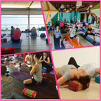 Meditation Cushion + Seating Block Set  StPink-YB-RedEle