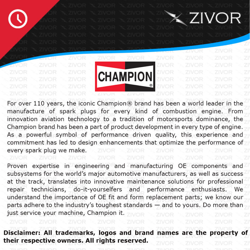 New CHAMPION Performance Driven Quality Spark Plug Gold For Alfa Romeo #N7YX