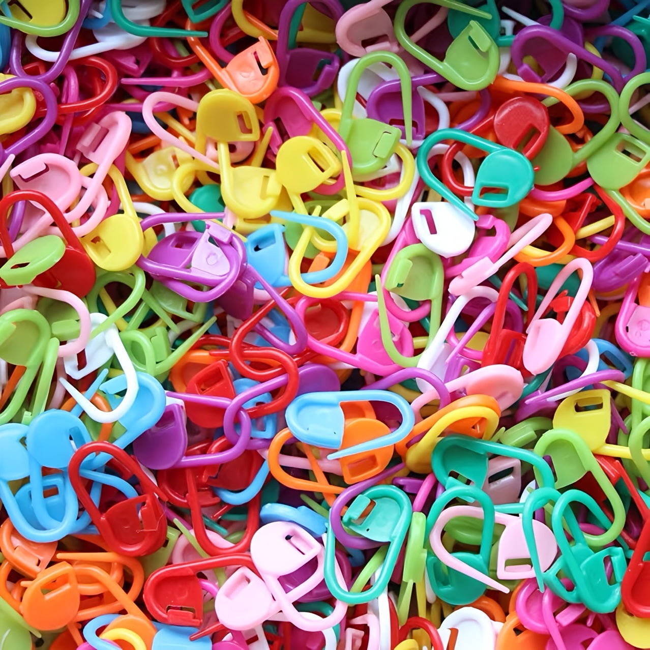 100 Pcs Colorful Small Pins Mini Button Plastic Positioning Knitting Mark Hand DIY Marking Crocheting Tools TheliCraft