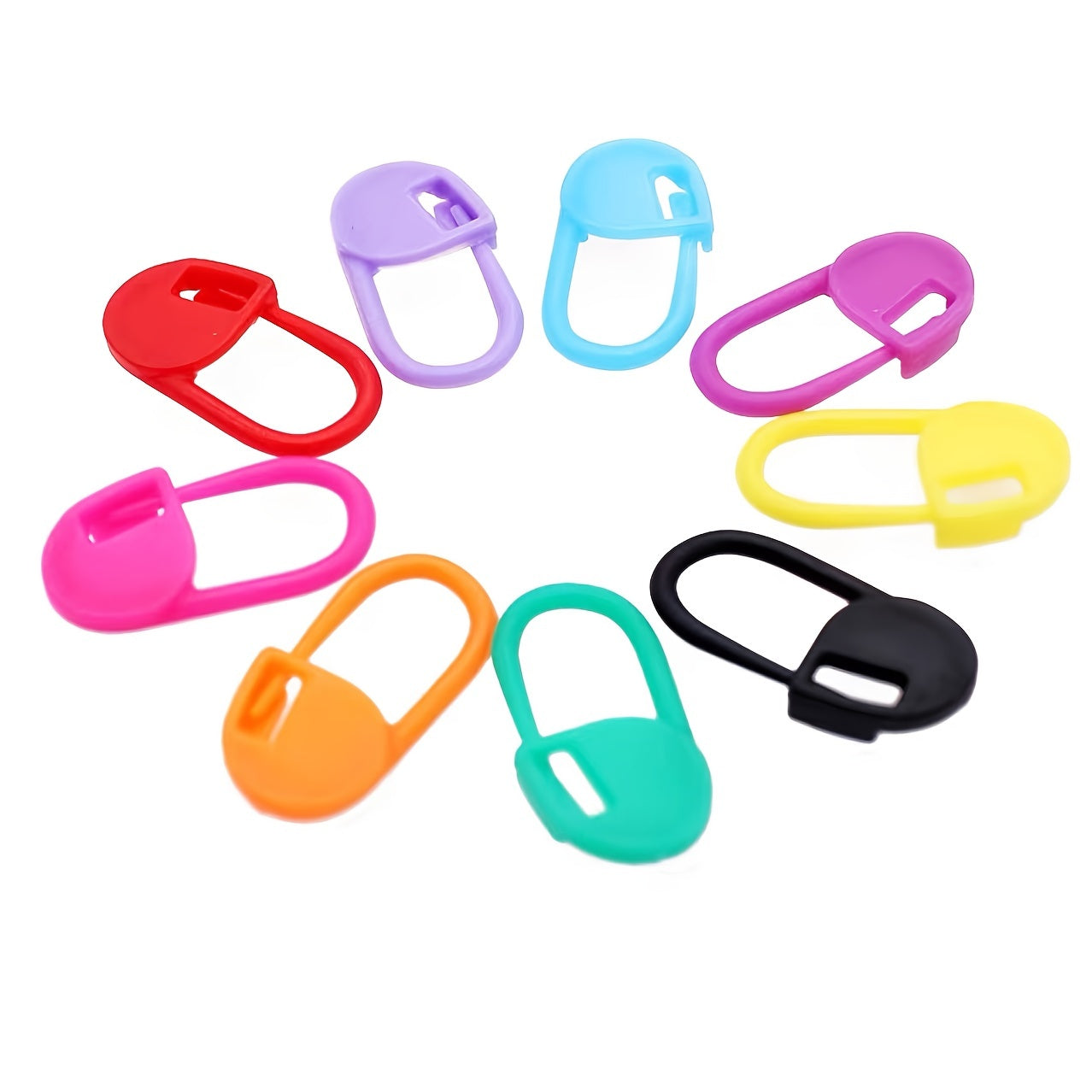 100 Pcs Colorful Small Pins Mini Button Plastic Positioning Knitting Mark Hand DIY Marking Crocheting Tools TheliCraft