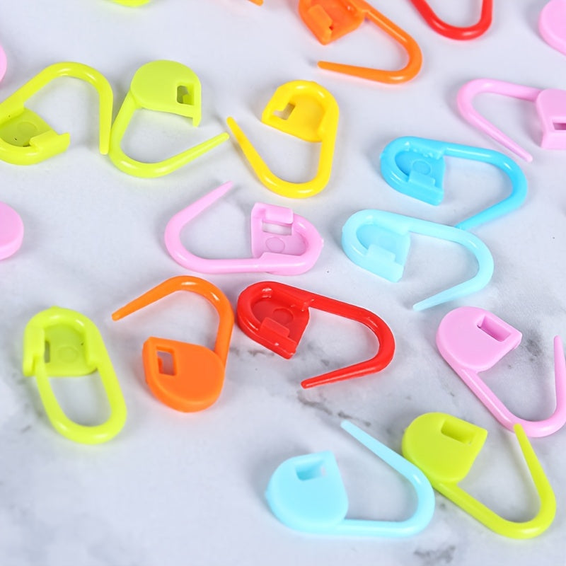 100 Pcs Colorful Small Pins Mini Button Plastic Positioning Knitting Mark Hand DIY Marking Crocheting Tools TheliCraft