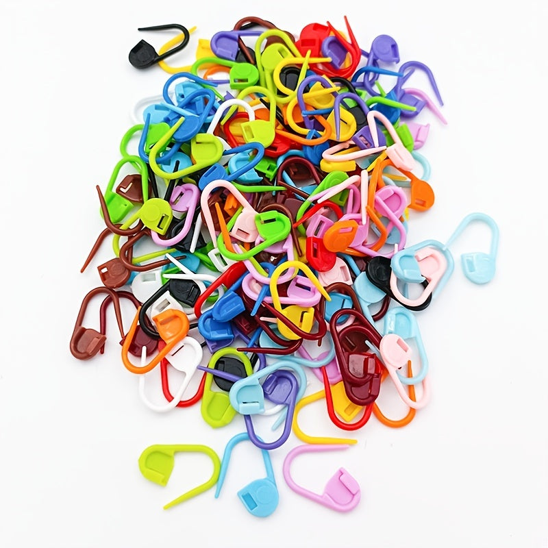 100 Pcs Colorful Small Pins Mini Button Plastic Positioning Knitting Mark Hand DIY Marking Crocheting Tools TheliCraft