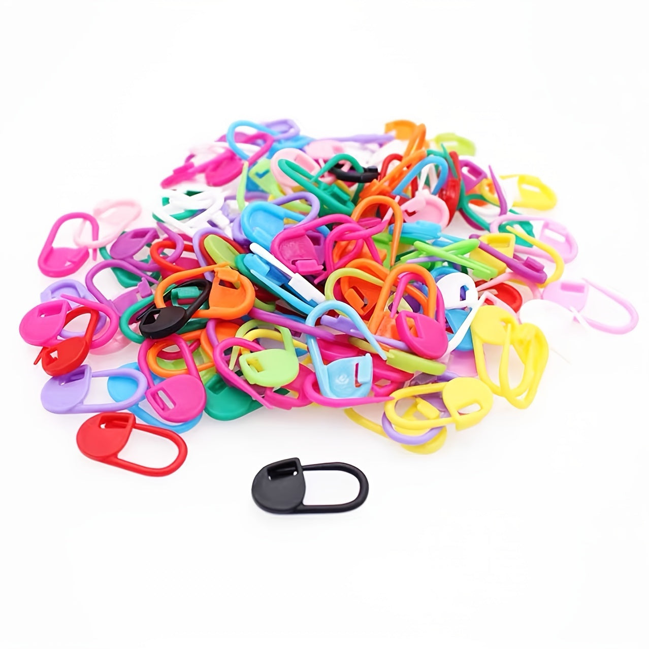 100 Pcs Colorful Small Pins Mini Button Plastic Positioning Knitting Mark Hand DIY Marking Crocheting Tools TheliCraft