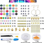 Thelicraft 6000pcs 24 Grid DIY Bracelet Making Beads Friendship Bracelet Jewellery Making Kit