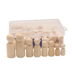 50Pcs Unfinished Wood Peg Dolls Kids Toys Wooden Peg doll Arts Craft Gift Premium Quality TheliCraft