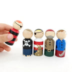 50Pcs Unfinished Wood Dolls Pack for Kids Toys Wooden Peg Arts Craft TheliCraft
