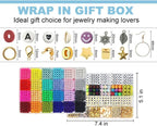 7200pcs Polymer Clay Beads Set 24 Colors Clay Round Disc Spacer Heishi Beads Jewelry Making Kit TheliCraft