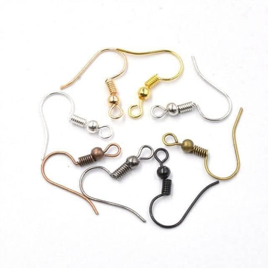 100pcs Findings Earrings Hooks Fittings Jewellery Making Supplies Accessories TheliCraft