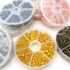 1010pcs 4mm 5mm 6mm 8mm 10mm 12mm Jump Ring Kit for DIY Earring Bracelet Necklace TheliCraft