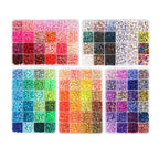 10800pcs Clay Beads for Bracelet Making Kit 108 Colors Polymer Heishi Beads TheliCraft