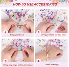 10800pcs Clay Beads for Bracelet Making Kit 108 Colors Polymer Heishi Beads TheliCraft