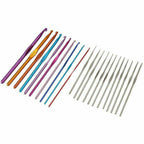 124 pcs Crochet Hooks Set Kit Weave Yarn Knitting Needles Sewing DIY Tools Case TheliCraft