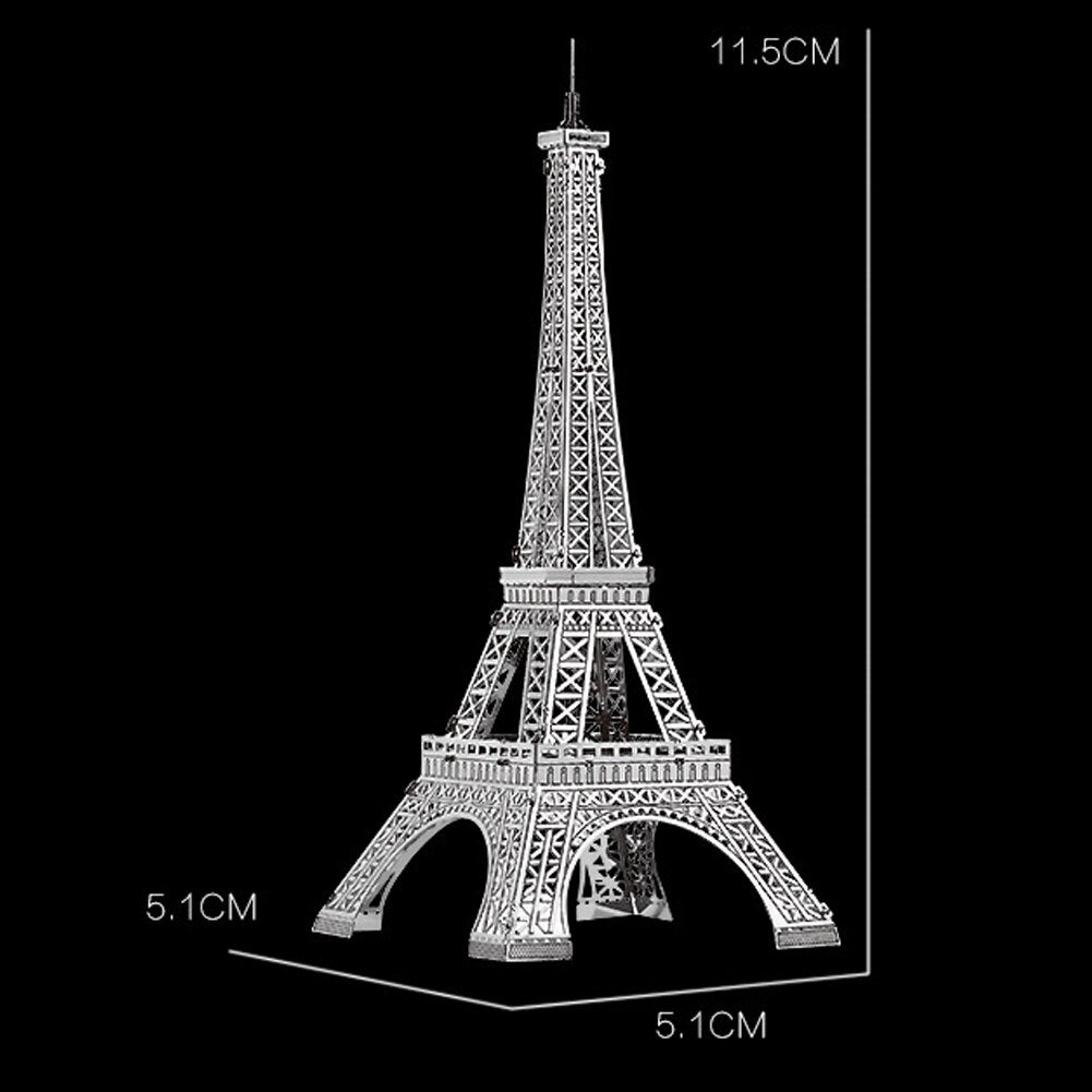 3D Metal Puzzle Eiffel Tower DIY Model Building Kit Adult Toys Birthday Gift TheliCraft