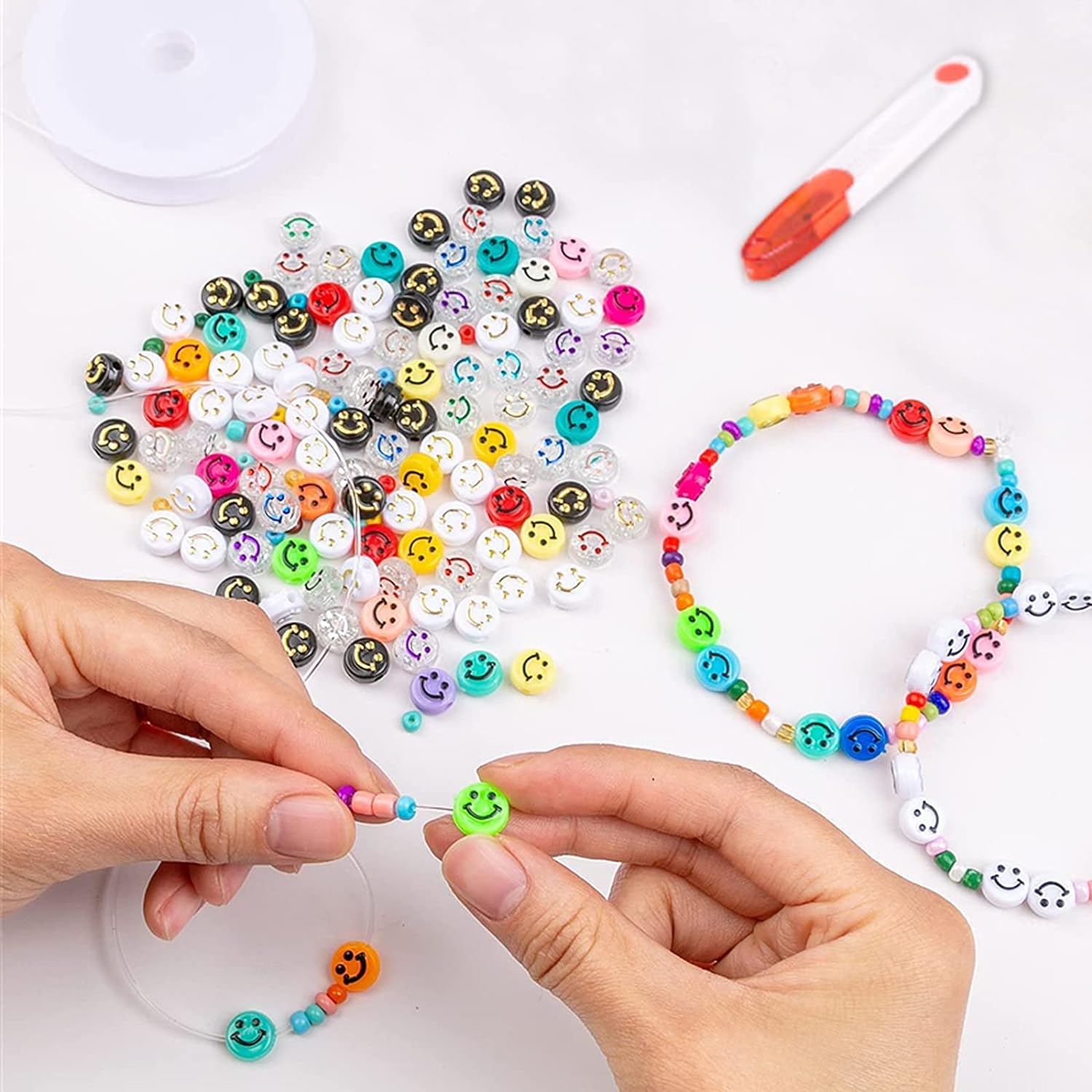 18 Colors 6mm Flat Round Disc Beads 3900pcs Polymer Soft Clay Beads For DIY Jewelry Making TheliCraft