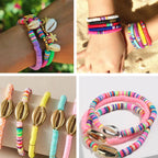 18 Colors 6mm Flat Round Disc Beads 3900pcs Polymer Soft Clay Beads For DIY Jewelry Making TheliCraft