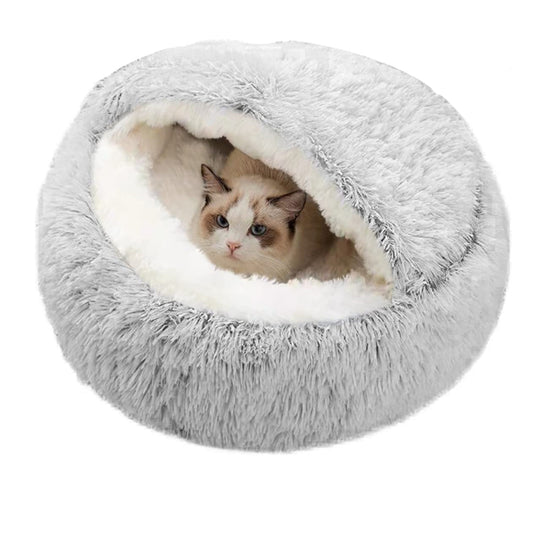 PETSWOL Cozy Burrowing Cave Pet Bed for Dogs and Cats