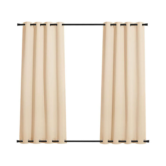 COMFEYA 2-Panel Weighted Blackout Curtains - Outdoor Patio Privacy and Wind Protection