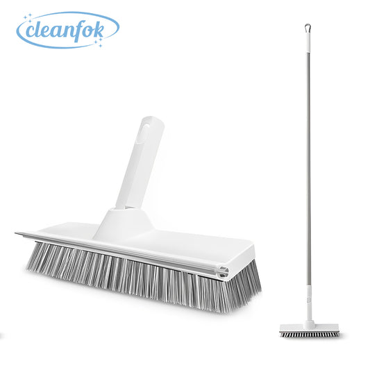 CLEANFOK 2-in-1 Adjustable Floor Cleaning Brush - Versatile and Efficient Floor Scrubbing
