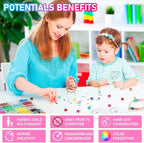 20 Colours 5300pcs Clay Beads Bracelet Making Kit Smiley Face Jewelry Making Kit TheliCraft
