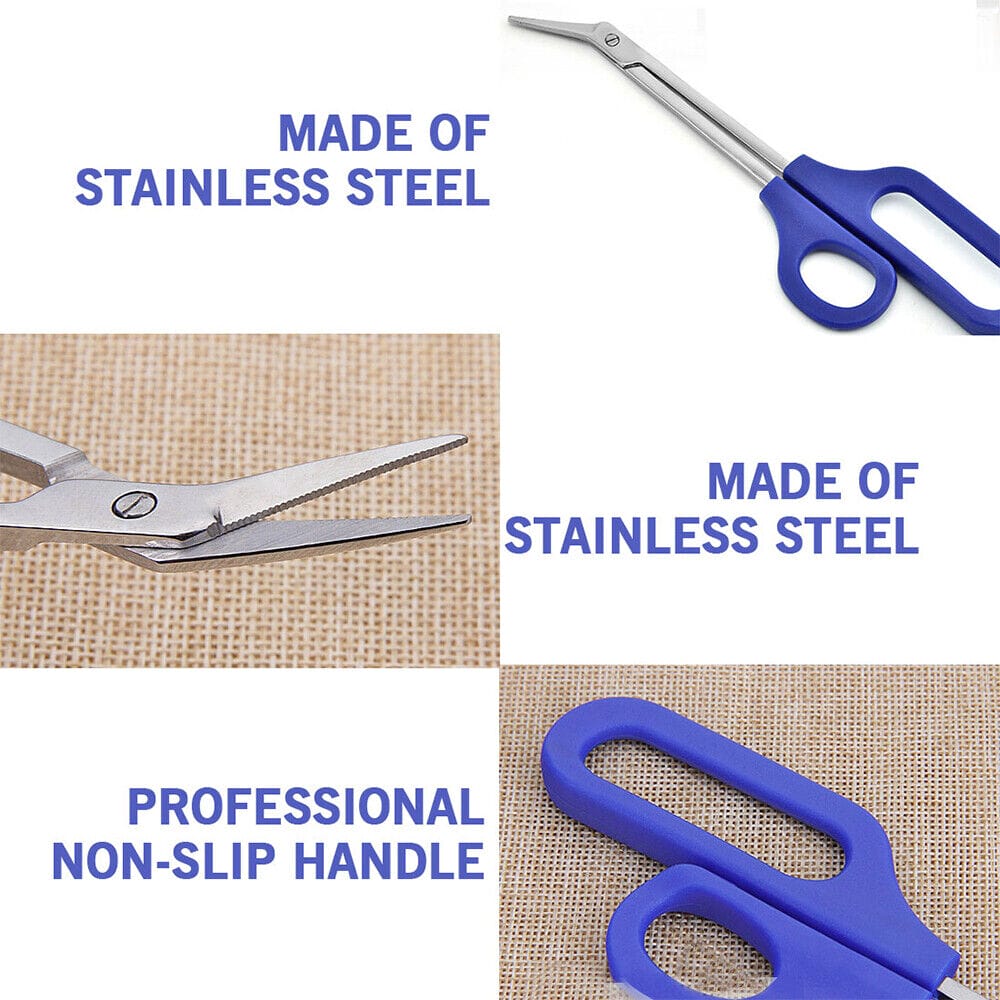20cm Long Reach Easy Grip Toe Nail Scissor Trimmer For Disabled Manicure Pedicure TheliCraft