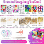 25000 Pcs 24 Girds DIY Acrylic Bead A-Z Letter Beads Polymer Soft Clay jewelry making Kit For Bracelet Making TheliCraft