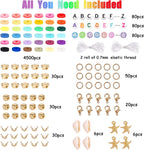 36 Colors 5000pcs Clay Beads Heishi Polymer Flat Round Clay Beads Jewelry Making Kit TheliCraft
