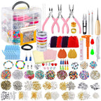 4-layer 2880Pcs Beads Charms Findings Beading Wire Kit For DIY Bracelets Necklace Earrings Deluxe Jewelry Making Supplies Kit TheliCraft
