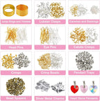 4-layer 2880Pcs Beads Charms Findings Beading Wire Kit For DIY Bracelets Necklace Earrings Deluxe Jewelry Making Supplies Kit TheliCraft